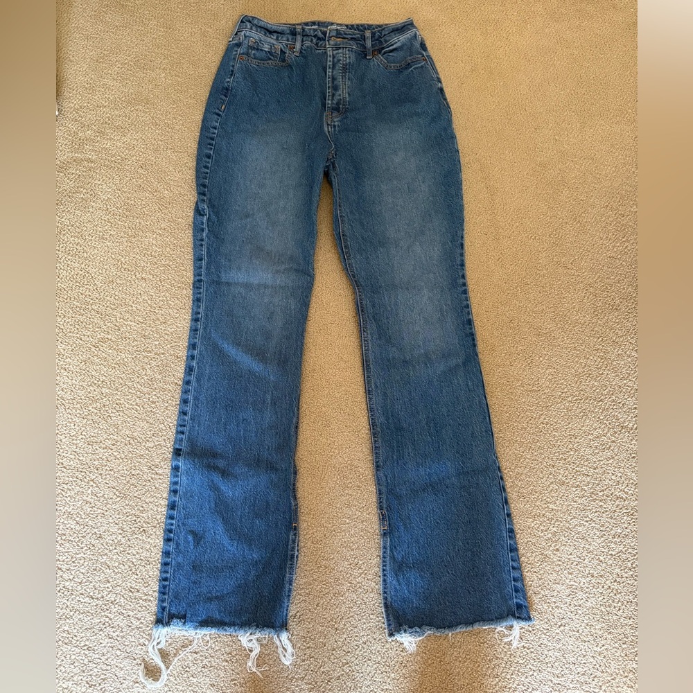 Old Navy Blue Flare Wide Leg Jeans